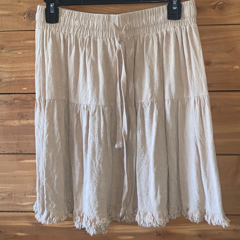 Umgee Raw Hem Skirt